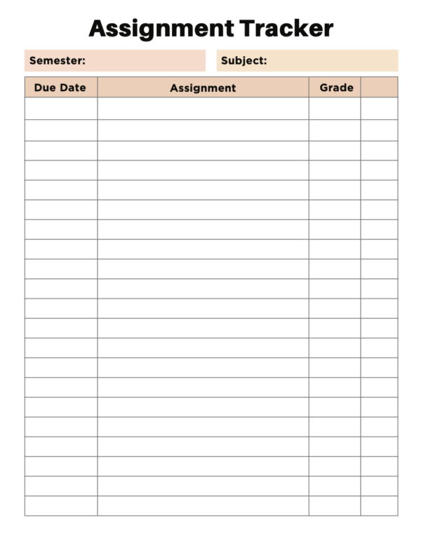 The Ultimate Student Planner: Organize Your Academic Year (Digital Files) - Image 3